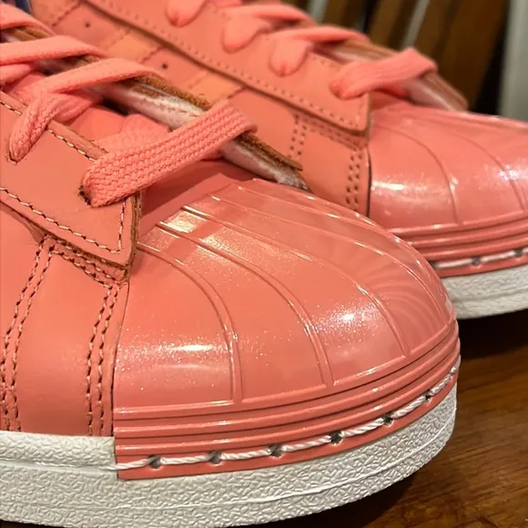 Adidas Superstar Metal Toe W shoes sneakers new Rose BY9750 Women’s Size 9