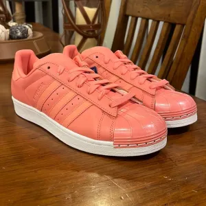 Adidas Superstar Metal Toe W shoes sneakers new Rose BY9750 Women’s Size 9