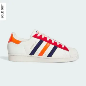ADIDAS Superstar Shoes in Off White /Better Scarlet /Solar Red, Size 7