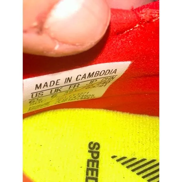 adidas X Speedflow .3 Laceless Meteorite Soccer /‎ football Cleats size 6.5 Red