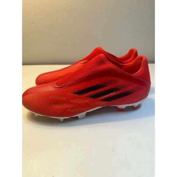 adidas X Speedflow .3 Laceless Meteorite Soccer /‎ football Cleats size 6.5 Red