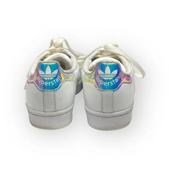 adidas x stan smith ★ Superstar J VS Superstan Sneakers ★ White Iridescent ★ 4.5