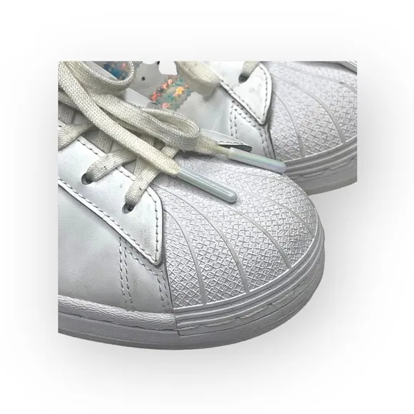 adidas x stan smith ★ Superstar J VS Superstan Sneakers ★ White Iridescent ★ 4.5
