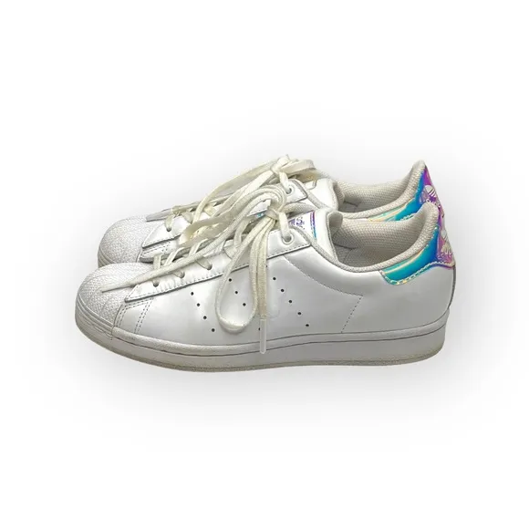 adidas x stan smith ★ Superstar J VS Superstan Sneakers ★ White Iridescent ★ 4.5