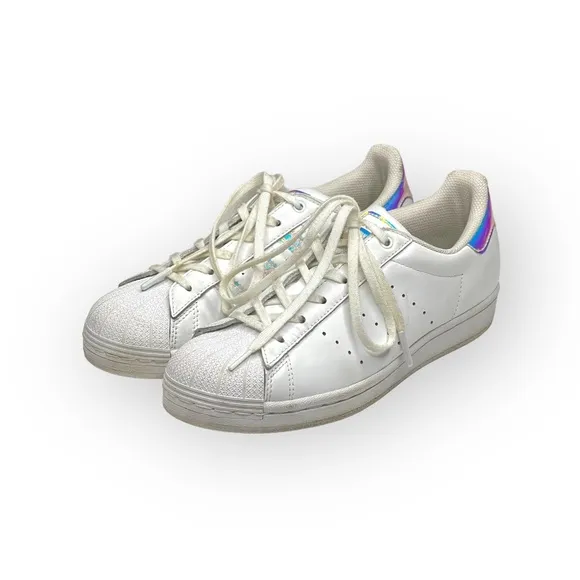 adidas x stan smith ★ Superstar J VS Superstan Sneakers ★ White Iridescent ★ 4.5