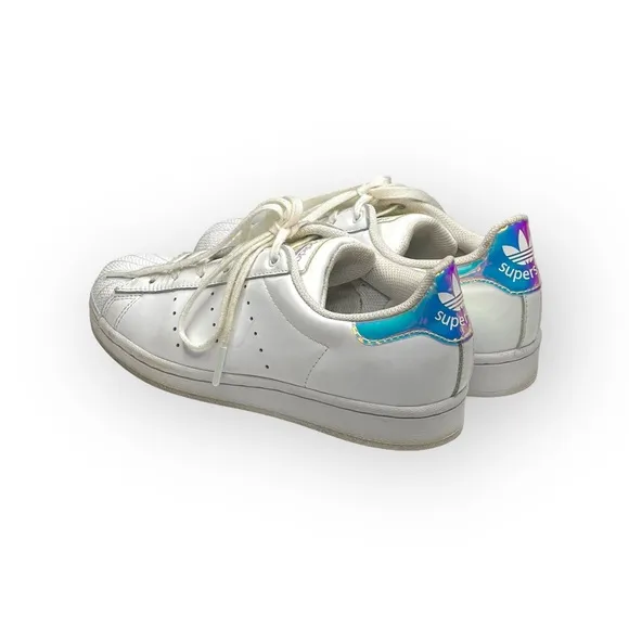 adidas x stan smith ★ Superstar J VS Superstan Sneakers ★ White Iridescent ★ 4.5