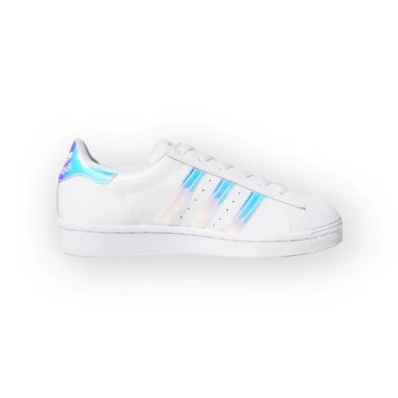 adidas x stan smith ★ Superstar J VS Superstan Sneakers ★ White Iridescent ★ 4.5