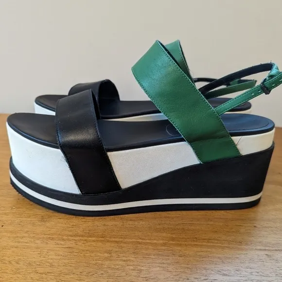 AF Vandevorst Chunky Platform Platform Leather Sandals
