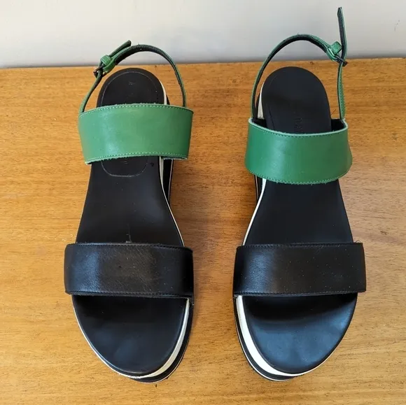 AF Vandevorst Chunky Platform Platform Leather Sandals