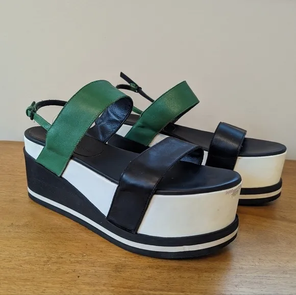 AF Vandevorst Chunky Platform Platform Leather Sandals