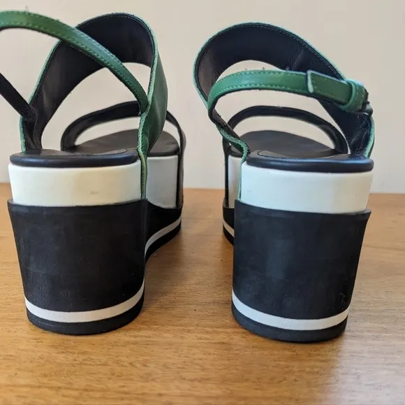 AF Vandevorst Chunky Platform Platform Leather Sandals