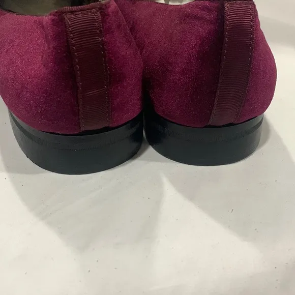 AFTER MIDNIGHT Velvet Crystal Slip on Loafers Formal Footwear