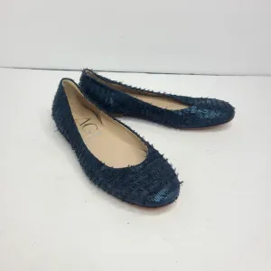 AGL Attilio Giusti Leombruni Womens Navy Blue Fringe Ballet Flats Shoes Sz EU 36