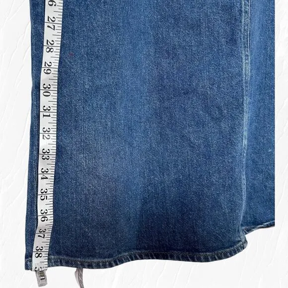 AGOLDE Leif Low-Rise Denim Maxi Skirt - Size 32