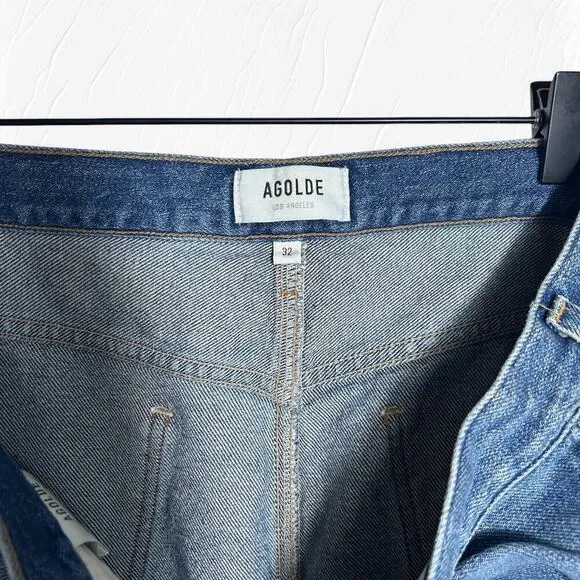 AGOLDE Leif Low-Rise Denim Maxi Skirt - Size 32