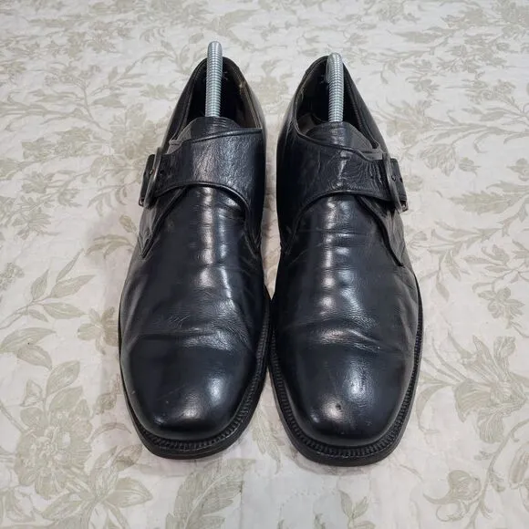 Alden Black Monk Strap Mens Calfskin Leather  Dress Shoes Size‎ 9.5 A/C