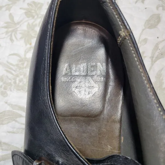 Alden Black Monk Strap Mens Calfskin Leather  Dress Shoes Size‎ 9.5 A/C