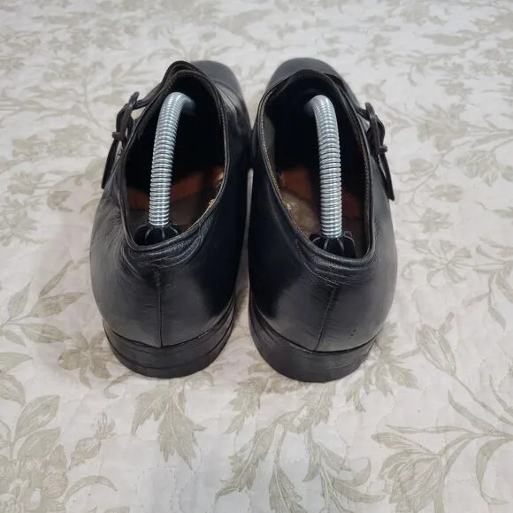Alden Black Monk Strap Mens Calfskin Leather  Dress Shoes Size‎ 9.5 A/C