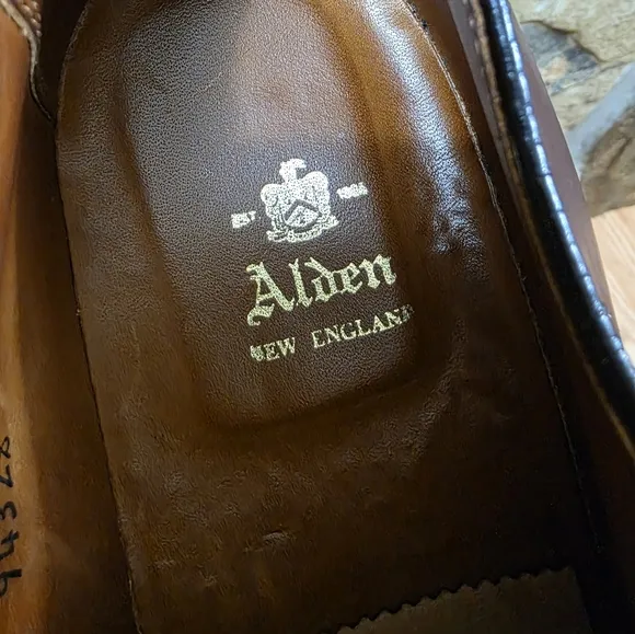 Alden Plain Toe Blucher Shoes 9432S
