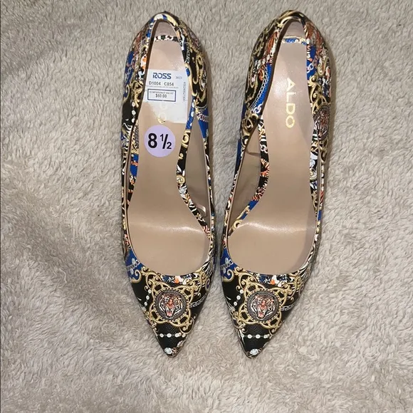 Aldo Elegant Multicolor Stiletto Heels Women’s Size 8.5 NWT