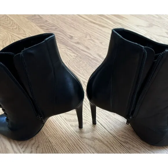 ALDO Jonasson Lace Up Ankle Booties Stiletto Heels Women’s Size 7 Made Brazil