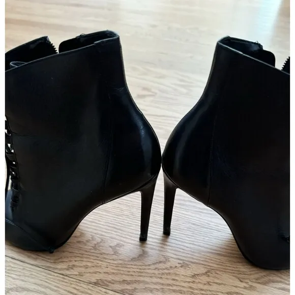 ALDO Jonasson Lace Up Ankle Booties Stiletto Heels Women’s Size 7 Made Brazil