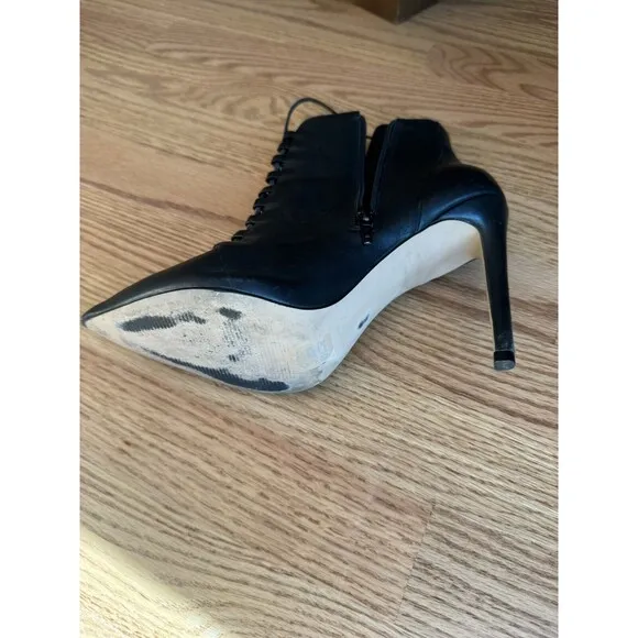 ALDO Jonasson Lace Up Ankle Booties Stiletto Heels Women’s Size 7 Made Brazil
