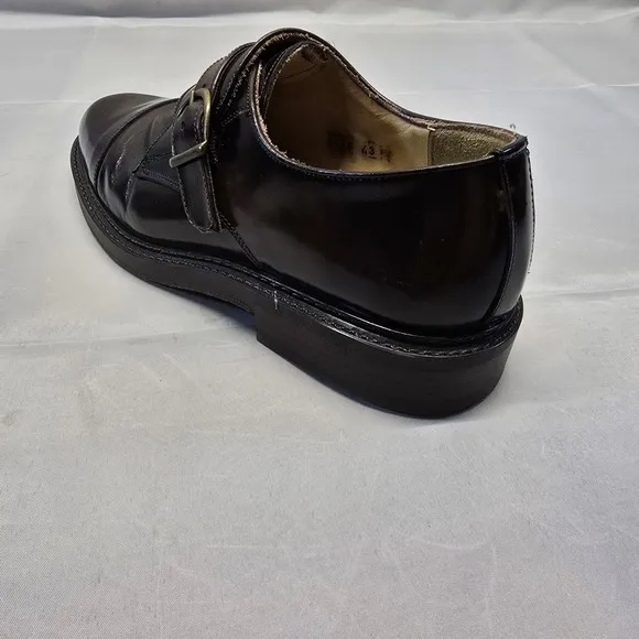 Aldo Monk Strap Leather Dress Shoes Men Size 43 (10us) Italian Brown