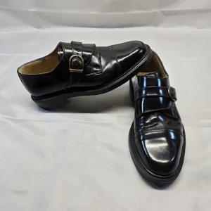 Aldo Monk Strap Leather Dress Shoes Men Size 43 (10us) Italian Brown