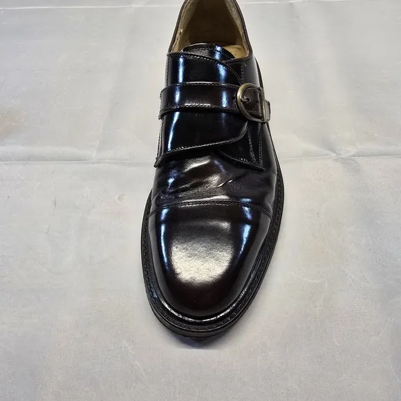 Aldo Monk Strap Leather Dress Shoes Men Size 43 (10us) Italian Brown