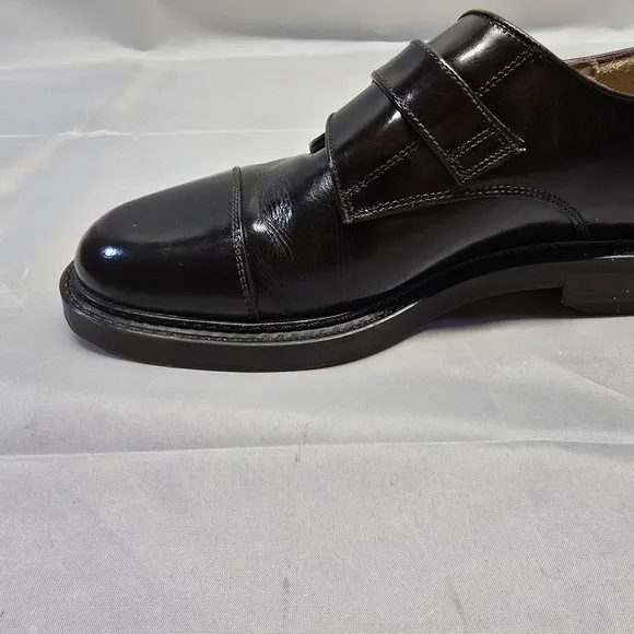 Aldo Monk Strap Leather Dress Shoes Men Size 43 (10us) Italian Brown
