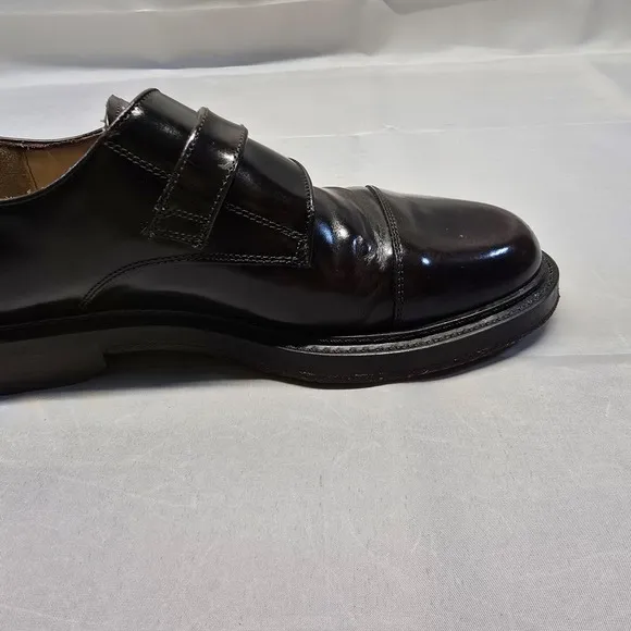 Aldo Monk Strap Leather Dress Shoes Men Size 43 (10us) Italian Brown