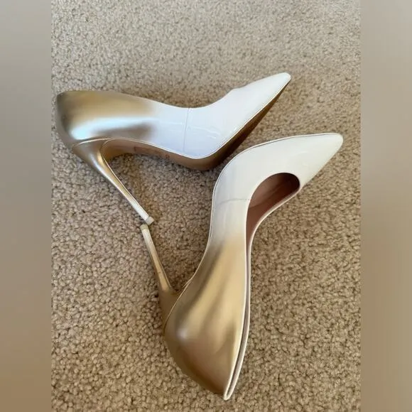 Aldo Ombre White/Gold Stessy Stiletto Heel/Pumps - Size 6.5