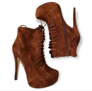 Aldo suede platform boots size 6.5