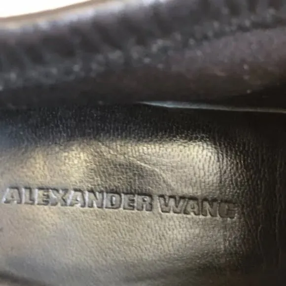 ALEXANDER WANG Auguste Whipstitch Ankle Boot Platform Stiletto Black 7 MSRP $600
