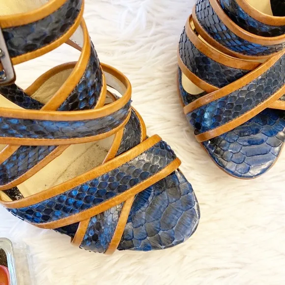 Alexandre BIRMAN | Platform Wedge luxury strap sandals leather women size 6