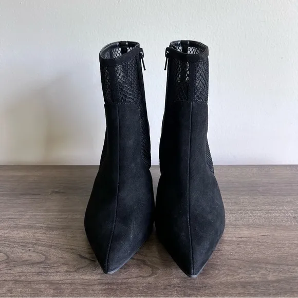 Alfani Jamari Women’s Black Mesh Stiletto Bootie Size 7.5 #B1194