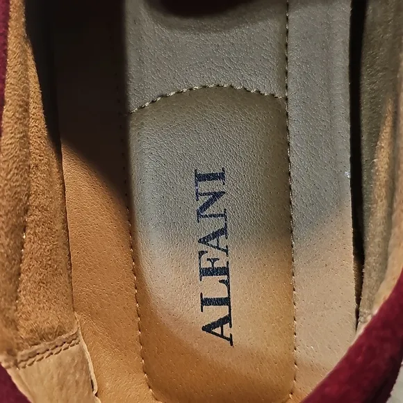 Alfani Leather Red Suede Men's Loafers