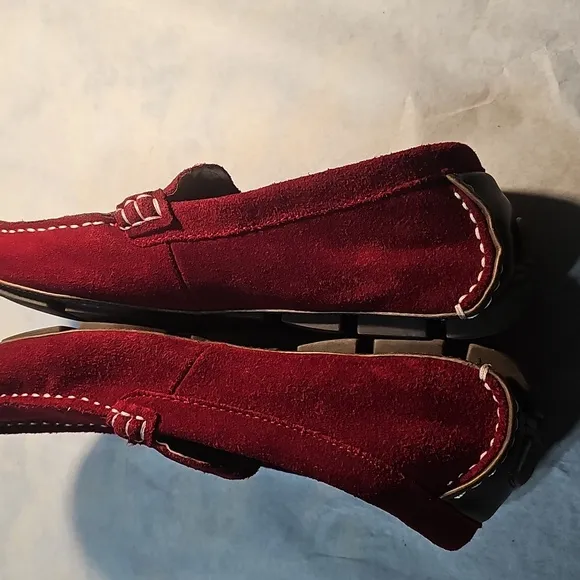 Alfani Leather Red Suede Men's Loafers