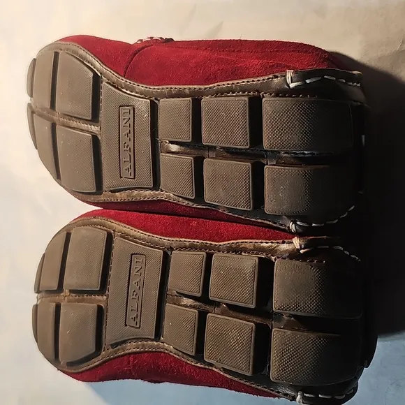 Alfani Leather Red Suede Men's Loafers