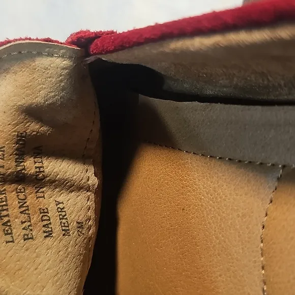Alfani Leather Red Suede Men's Loafers