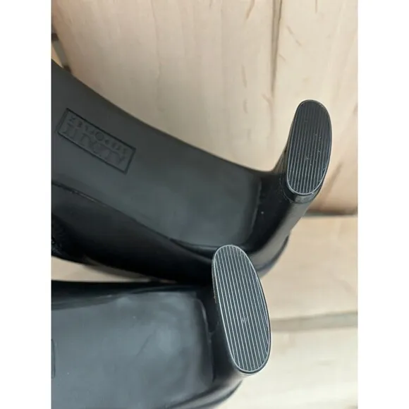 Alfani Womens Terrie Zipper Block Heel Square Toe Ankle Boots Smooth Black 11M