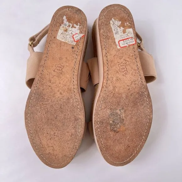 Alice and Olivia Anastasia Blush Pink Suede Platform Espadrille Sandals Size 40