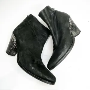 All Saints | Beau Ankle Boots Black Marble Heel