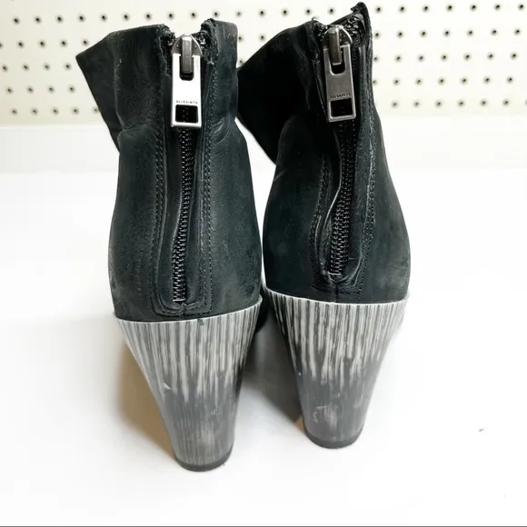 All Saints | Beau Ankle Boots Black Marble Heel