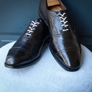 Allen Edmonds 11-D Fairhaven Black and Blue Mens Oxford Dress Shoes