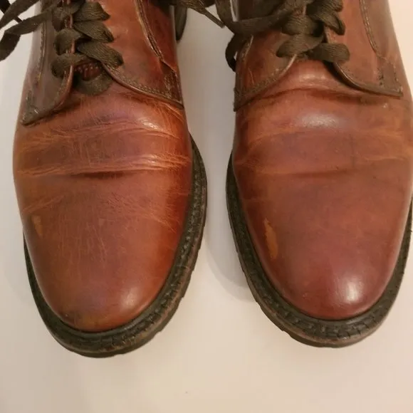 Allen Edmonds 9D BLACK HILLS Red Brown Leather Dress Shoes Lace Up