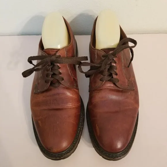 Allen Edmonds 9D BLACK HILLS Red Brown Leather Dress Shoes Lace Up