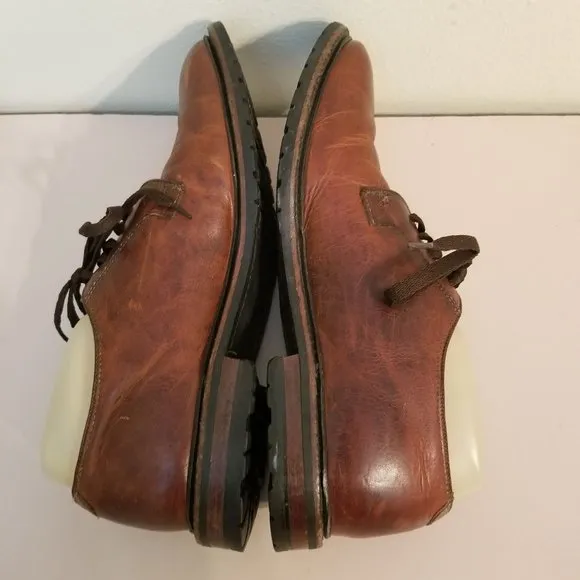 Allen Edmonds 9D BLACK HILLS Red Brown Leather Dress Shoes Lace Up