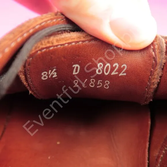 Allen Edmonds Aberdeen Longwing Pebble Grain Derby Dress Shoes in Brown 8.5 D
